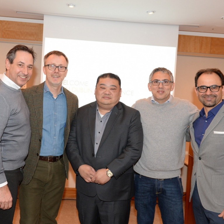 Aloyius Wee (centre) of ALA pictured with (l to r) WLN Directors Thomas Schneider, Stuart Miller, Prof Raffaele Torino & Dr David Elvira