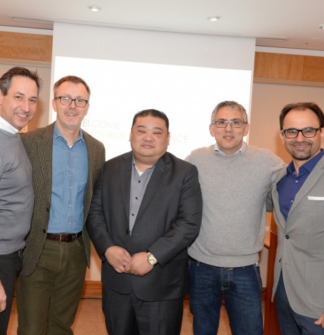 Aloyius Wee (centre) of ALA pictured with (l to r) WLN Directors Thomas Schneider, Stuart Miller, Prof Raffaele Torino & Dr David Elvira